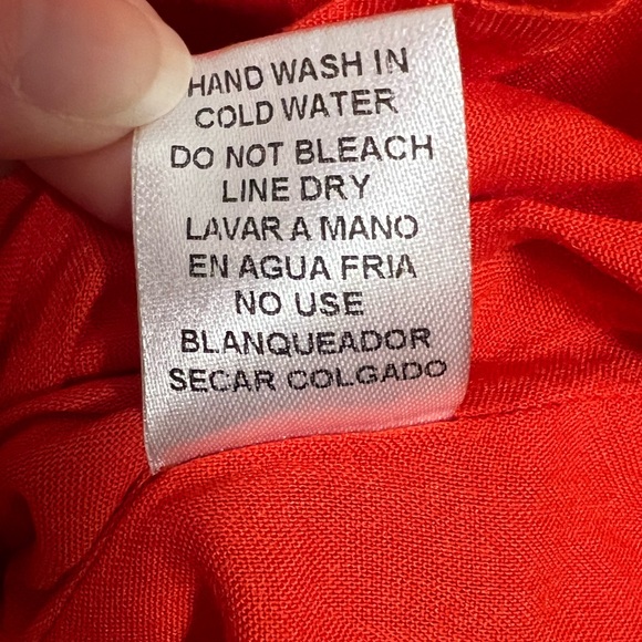 Vici Red Cotton Flutter Sleeve Tie-Back Dress | Size Small - Picture 6 of 7